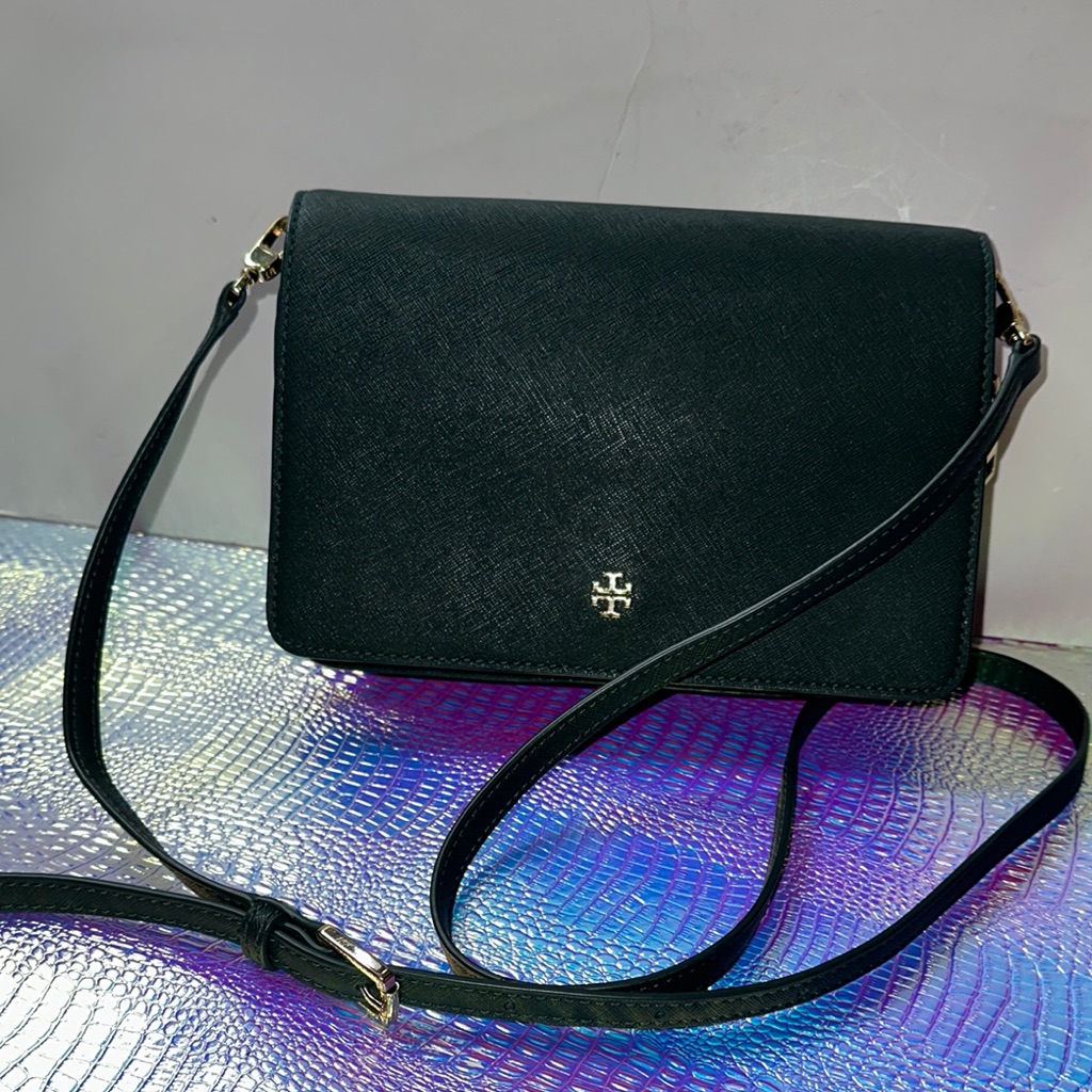 Tory Burch Hunter Green Crossbody Bag